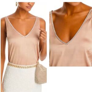 NWT Generation Love Women's Christie Crystal Tank
XL Latte Embellished